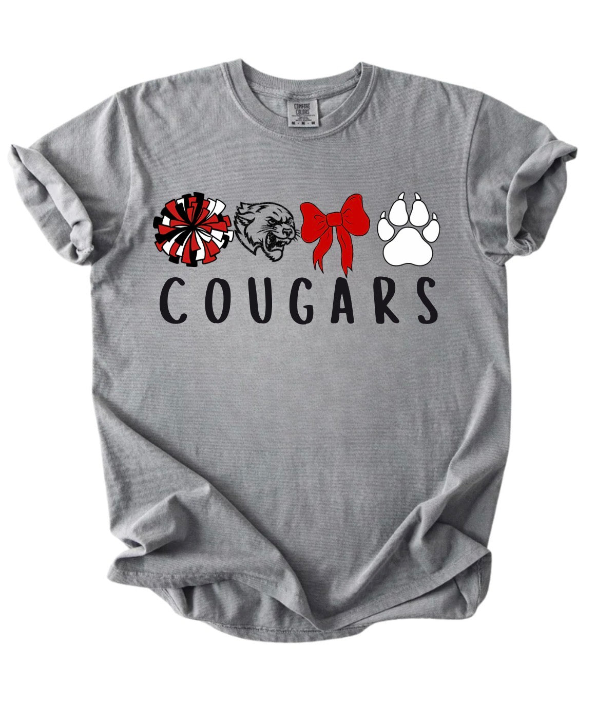 Cougars 4 Spot Collage Tee