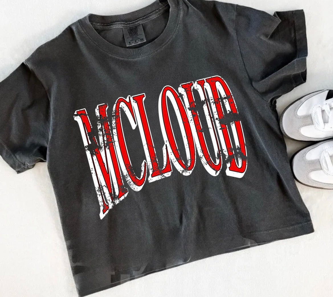 BOXY TEE McLoud Distressed Pepper CC