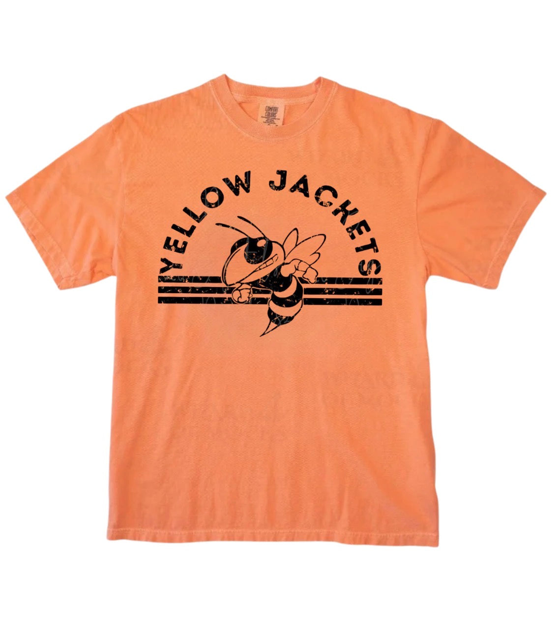 Yellow Jackets Stripes Orange Tee