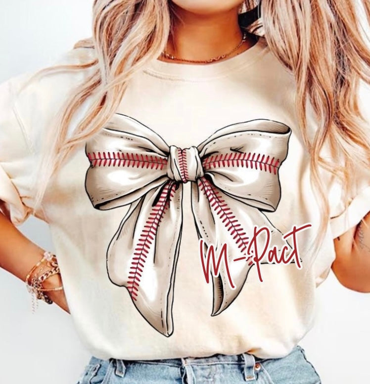 *custom* Baseball Bow Tee