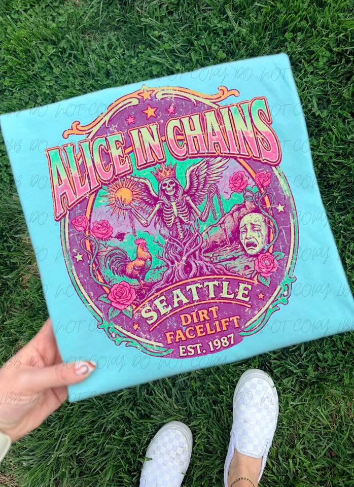 Alice and Chains Band Tee CC Blue