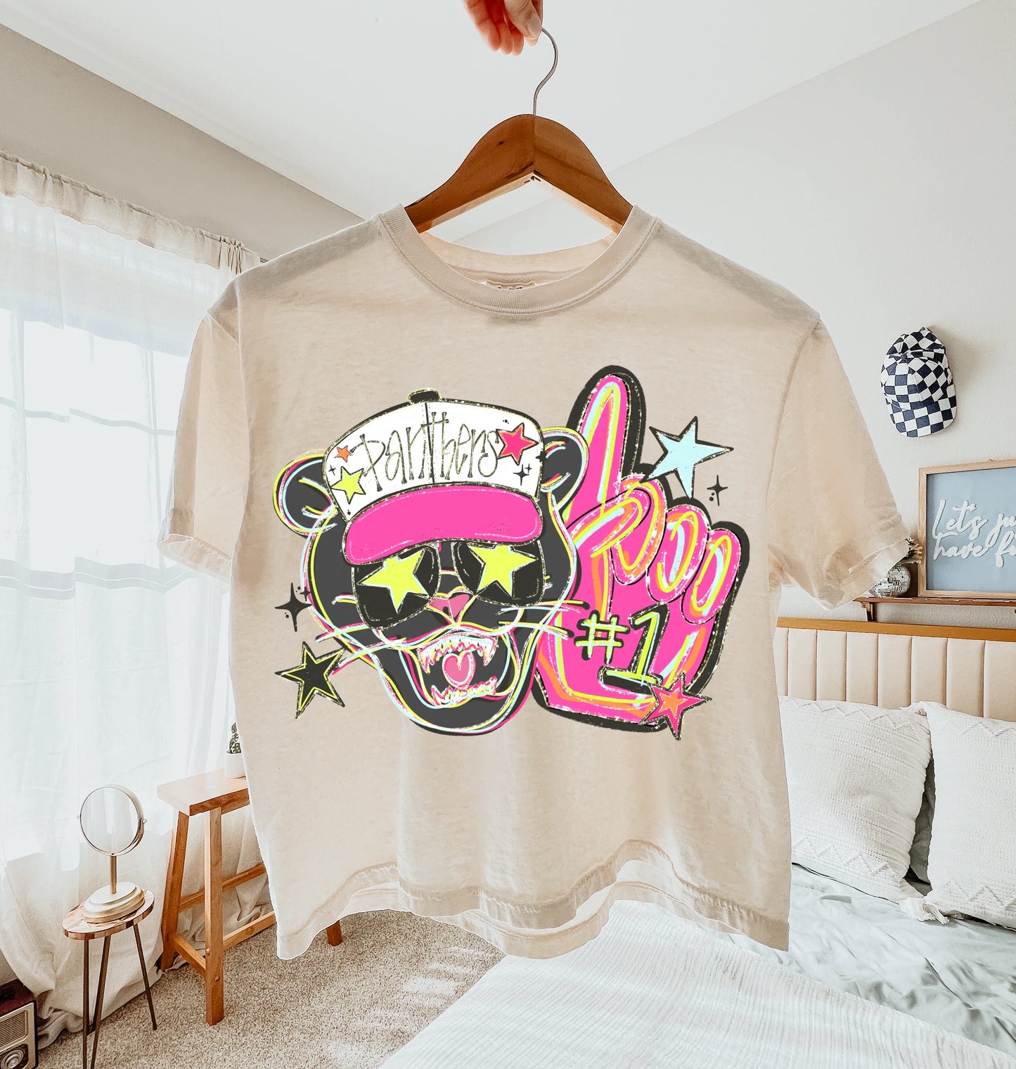 Panthers Neon Foam Finger Tee