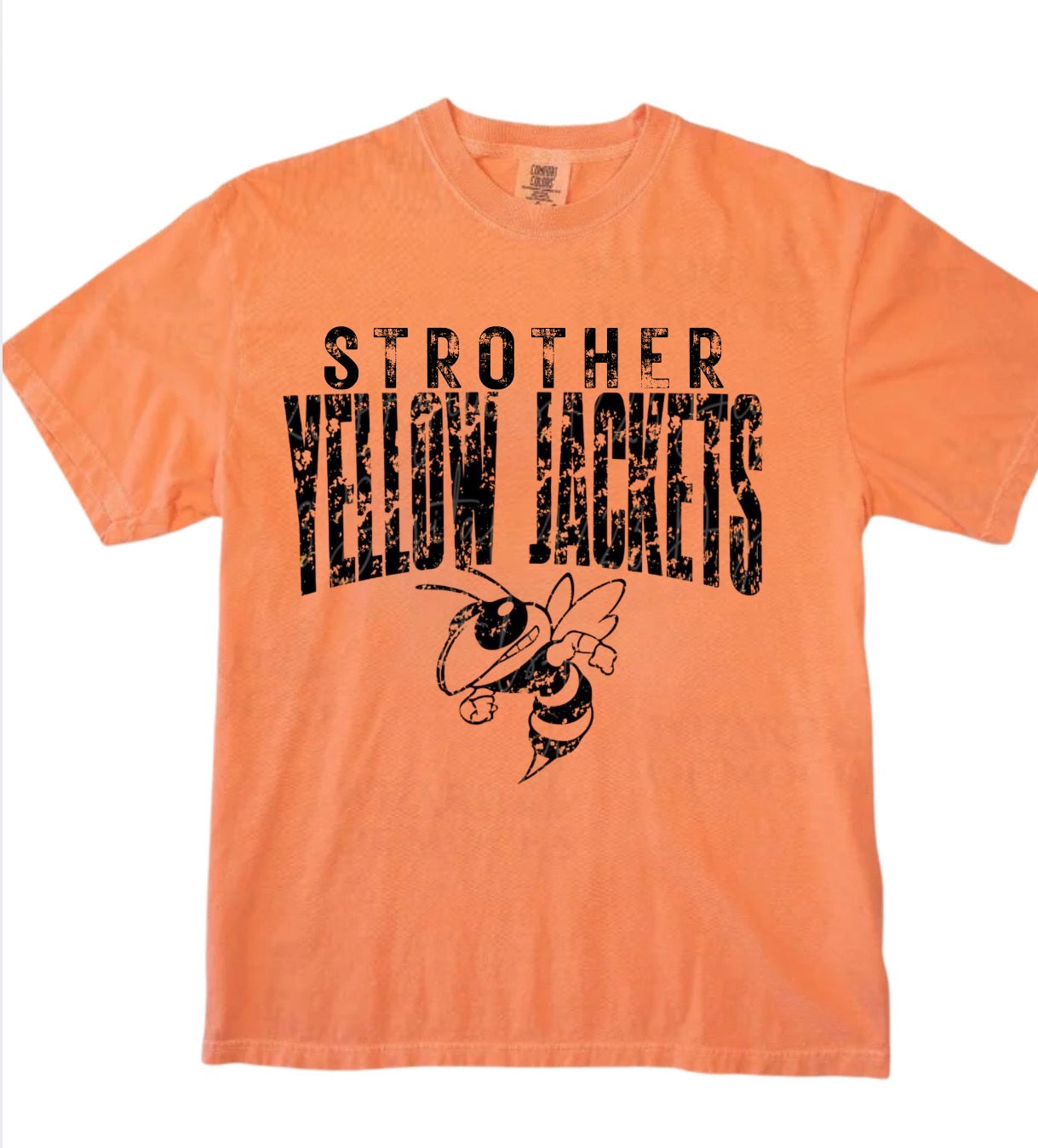 Strother Yellow Jackets Orange Tee