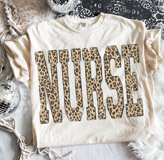 Leopard Nurse Tee