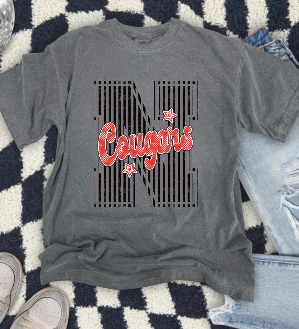 Stripe N Stars Cougar Tee
