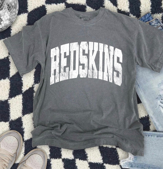 Redskins Distressed Basic Pepper Tee
