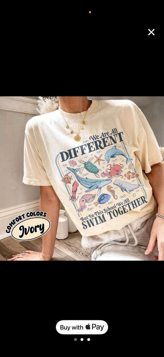 Swim Together Teacher Tee