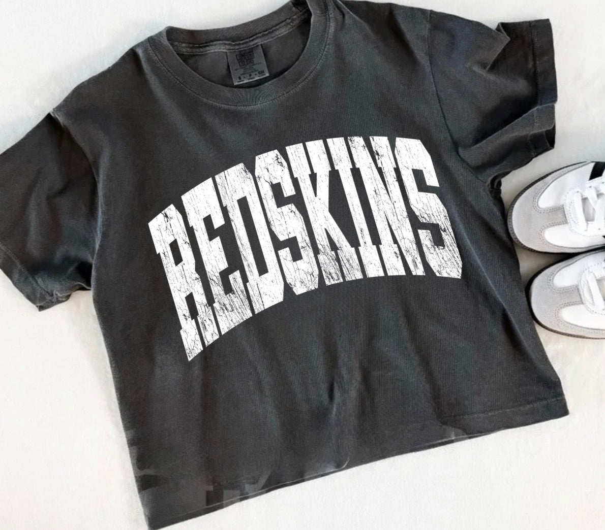 BOXY TEE Redskins Distressed Pepper CC