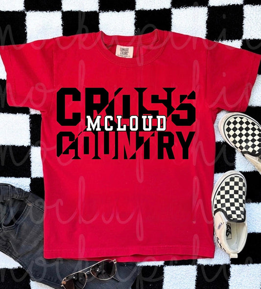 Cross Country McLoud Red Tee