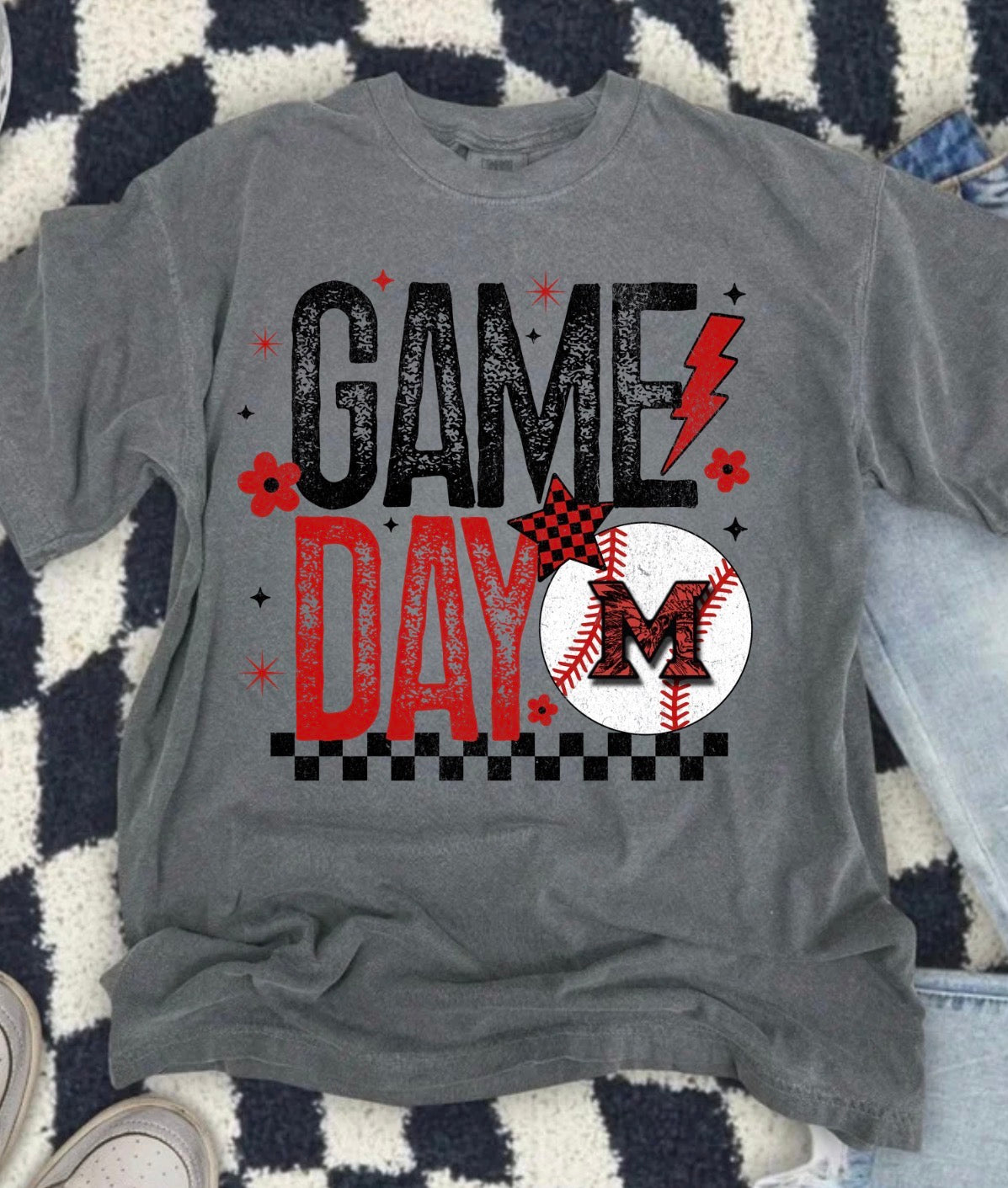 GAME DAY Baseball M Ivory Tee