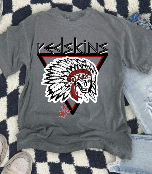 Redskins Triangle Retro Pepper Tee