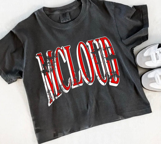 BOXY TEE McLoud Distressed Pepper CC