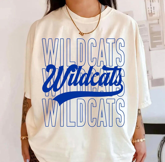 Stacked Wildcats Tee