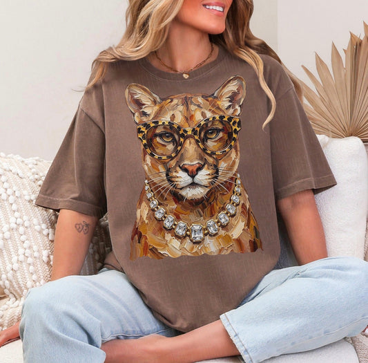 Boujee Glam Coug brown Tee