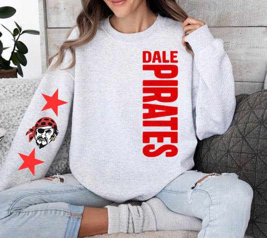 Dale Sideways Mascot With Stars Ash Grey