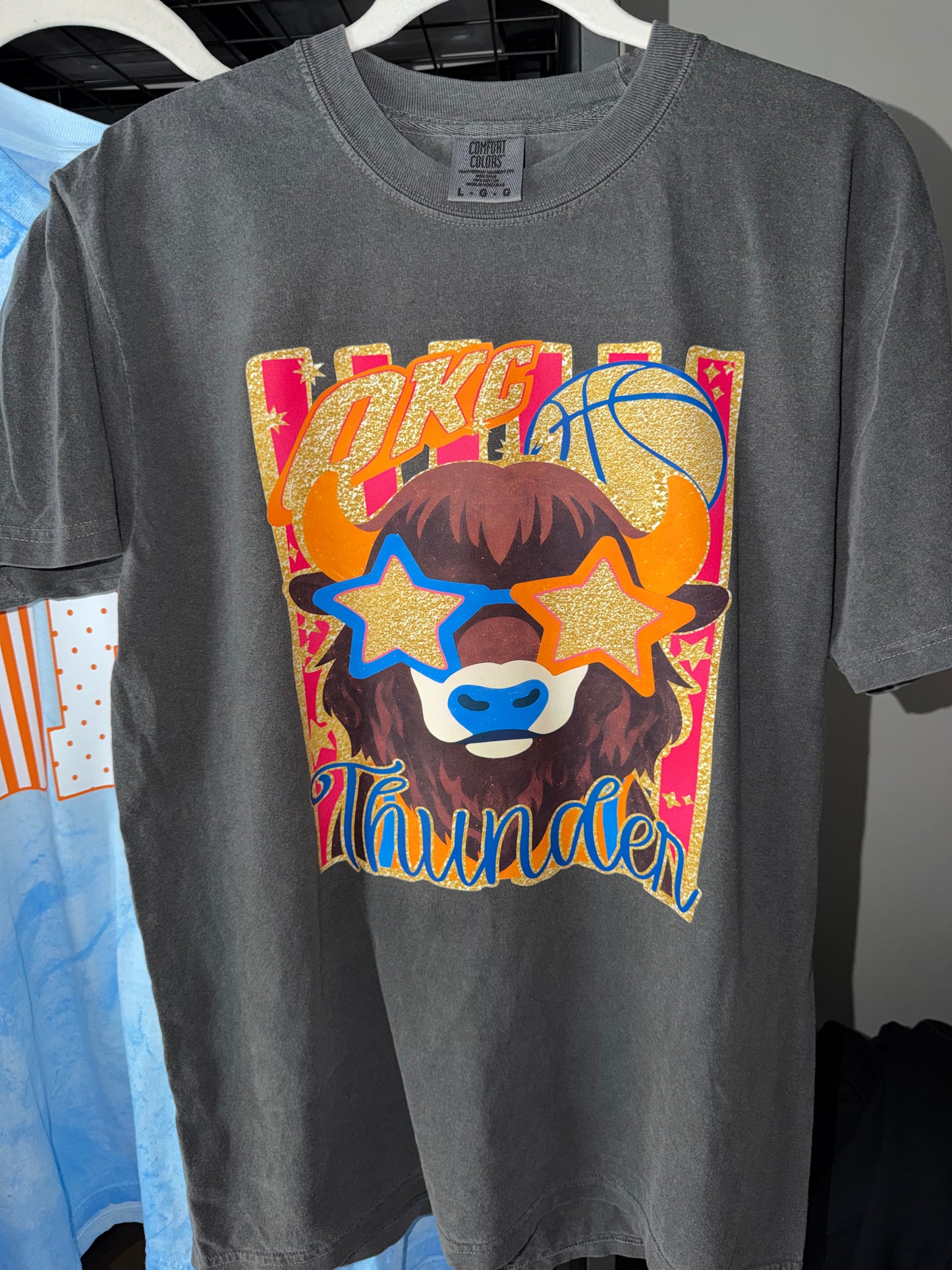 Rumble Star Eyes on FRONT Color Option Tee