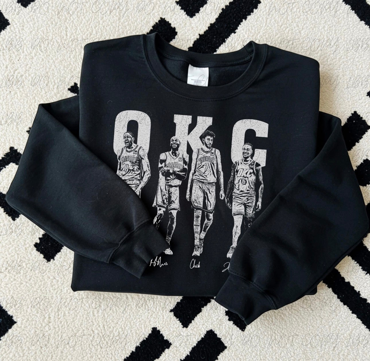 OKC Half Tone Black Sweatshirt