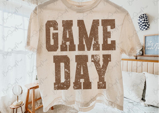 Game day brown tee