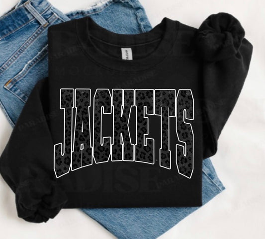 Black Leopard Jackets Black Sweatshirt