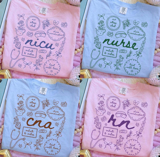 Nurse Field Collage Tee