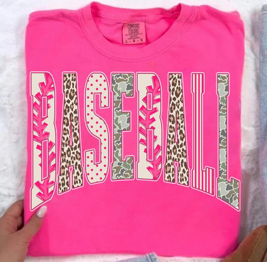 Pink Lace Baseball Pink Tee