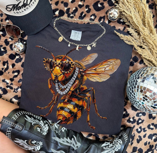 Boujee Glam Yellow Jacket Pepper Tee