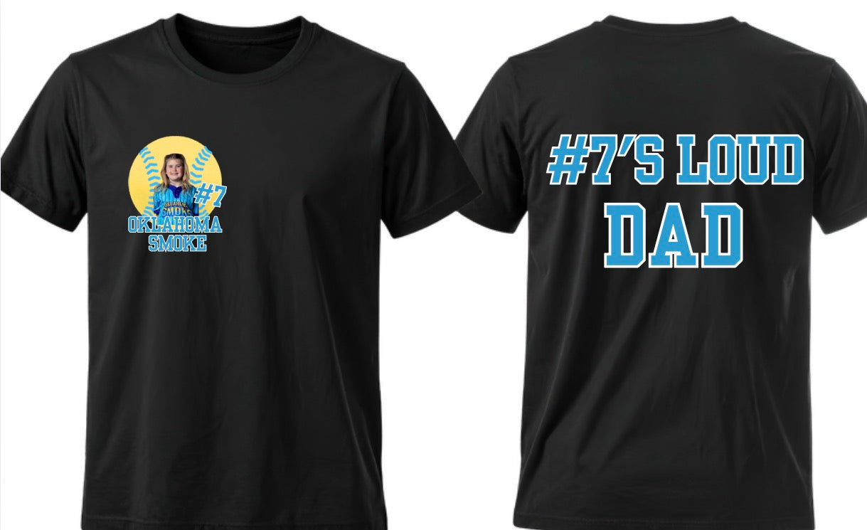 *Custom* Softball Picture Front & Back Tee