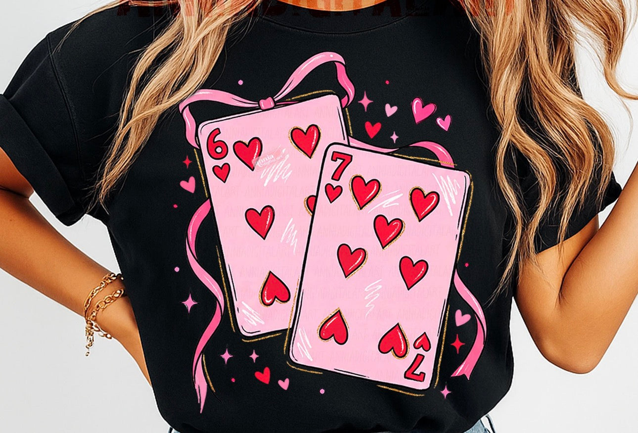 Pink Playing Cards 6/7 Youth