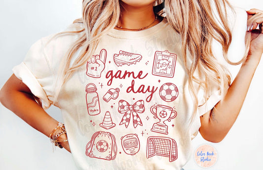 Soccer Game Day Collage Tee