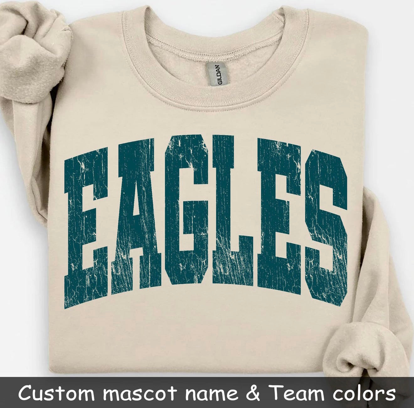 **custom** Varsity Font Mascot Tee