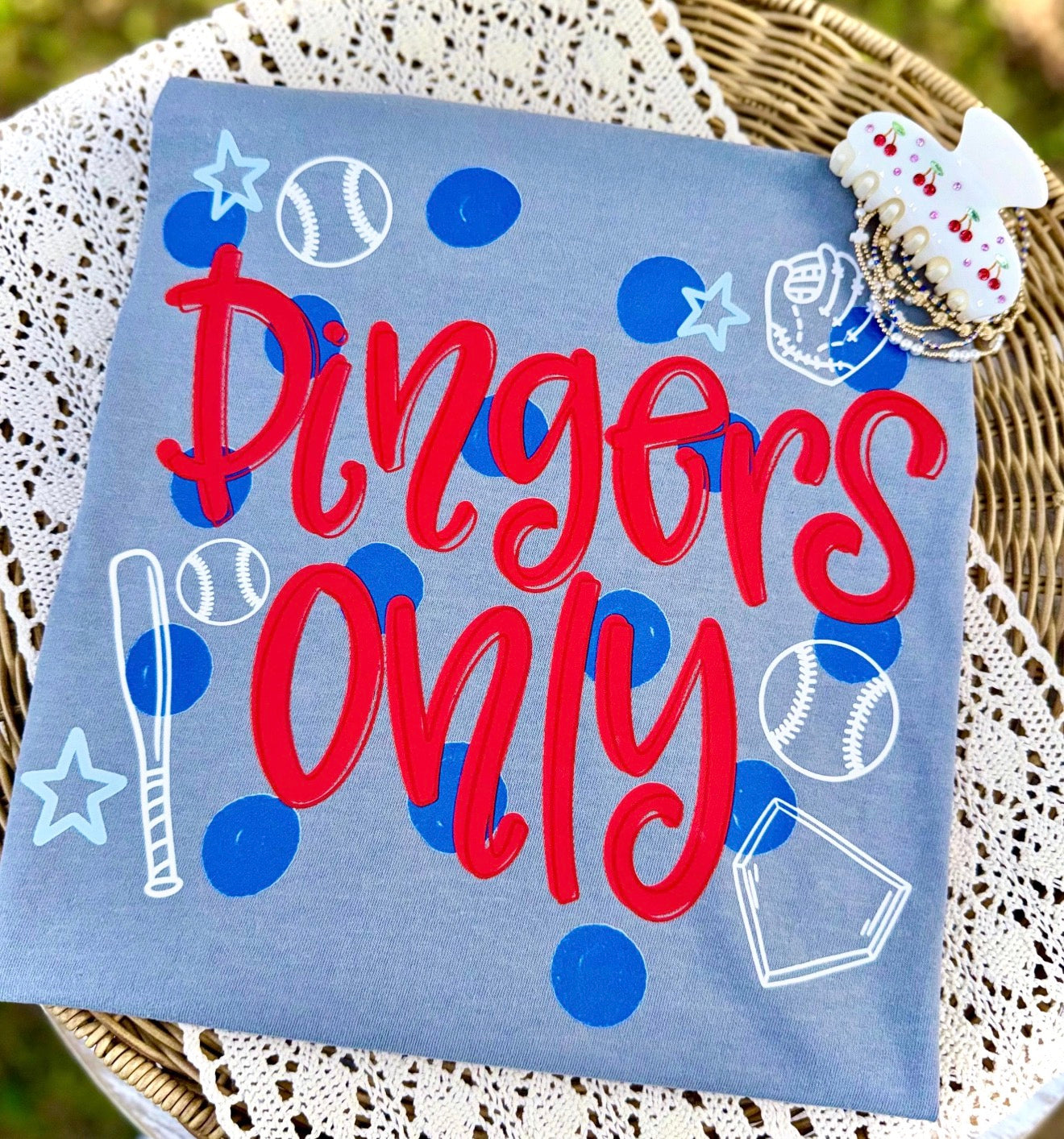 Baseball Dingers Only Tee