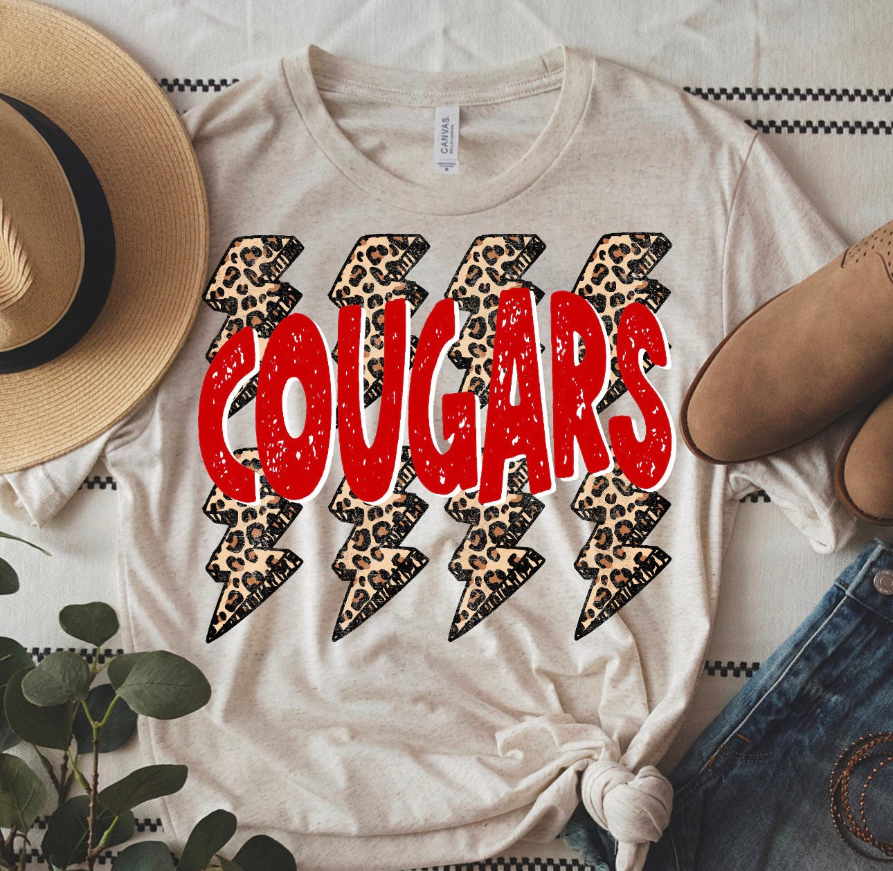 Cougars Leopard Lightning