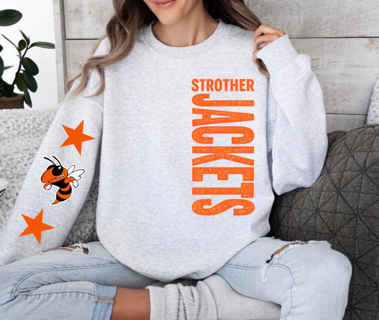 Strother Jackets Sideways Mascot With Stars Ash Grey