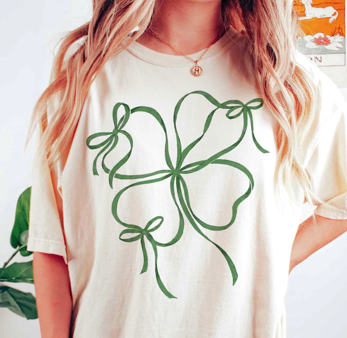 Clover Coquette Bow Tee