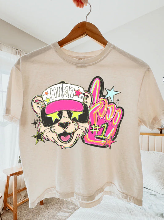 Cougars Neon Foam Finger YOUTH tee
