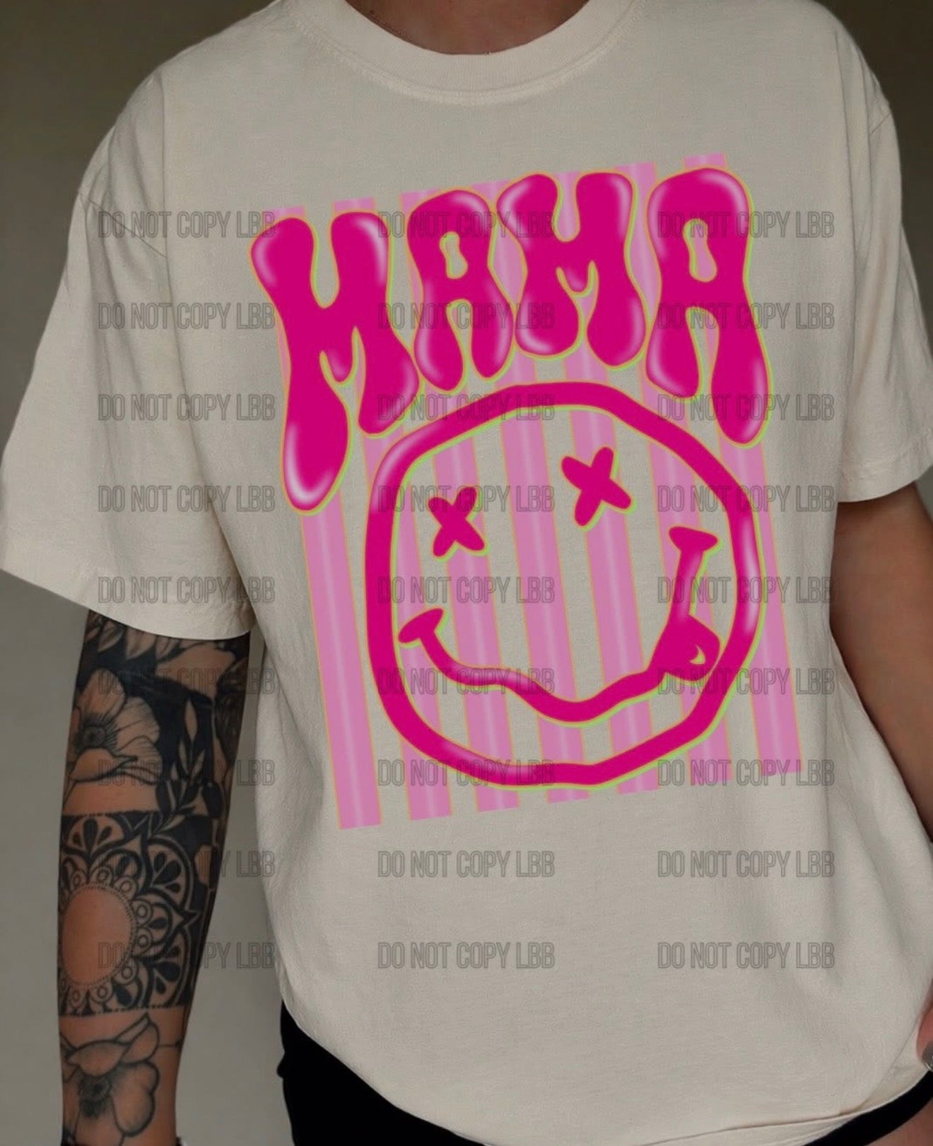 Pink Mama Stripes Tee