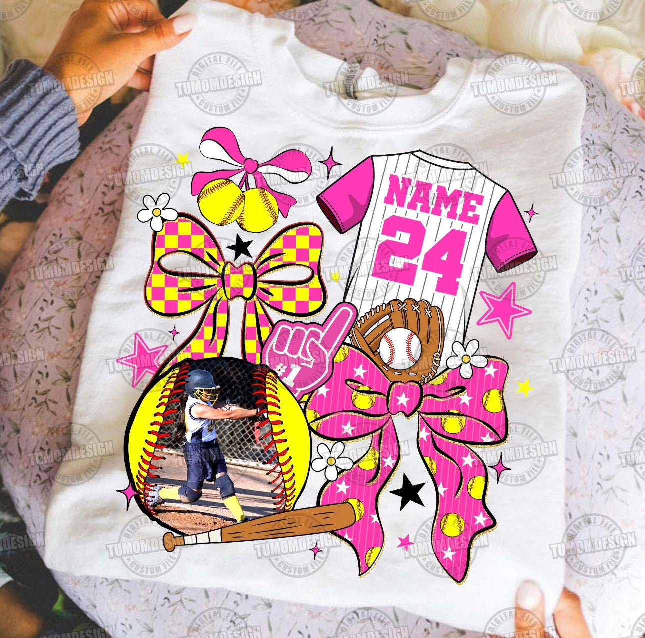 *custom* jersey number/pic/name tee