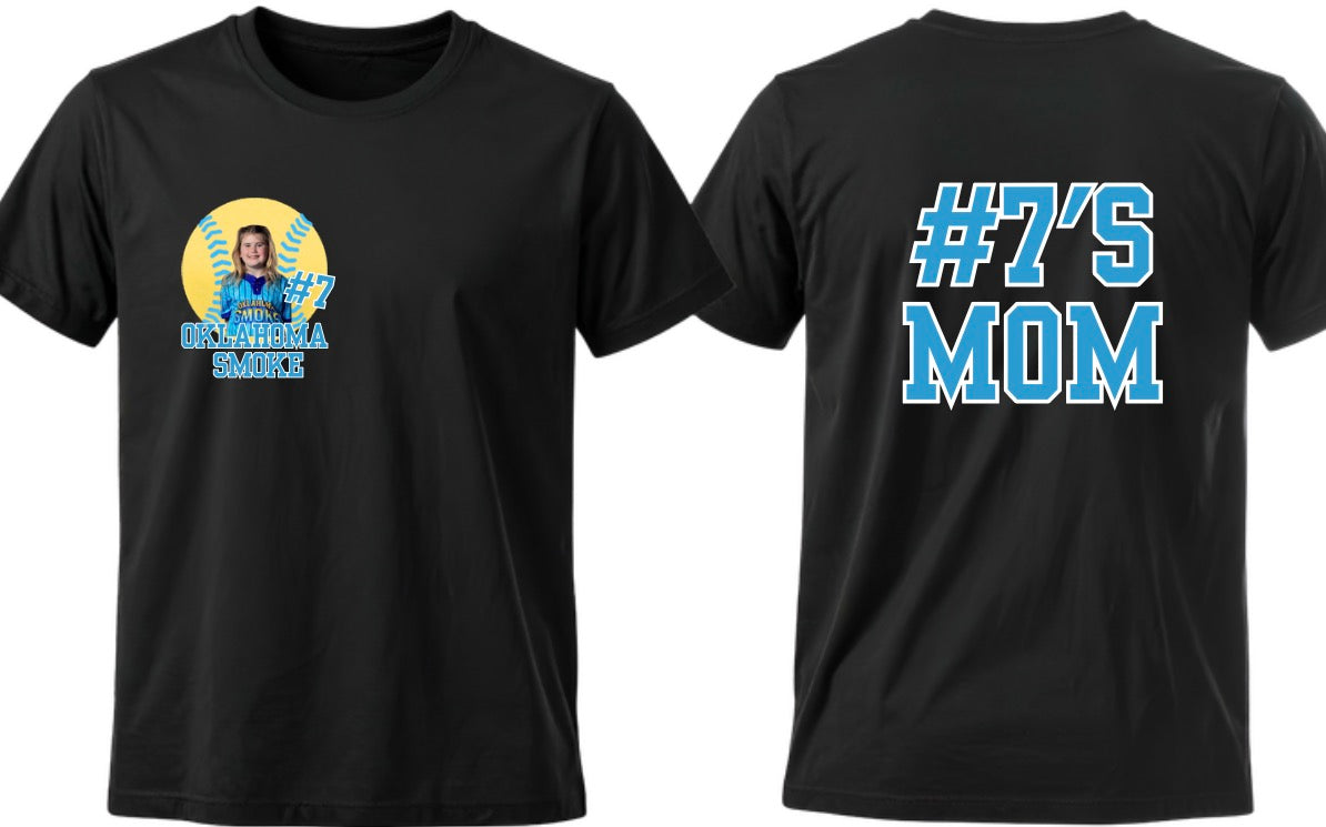 *Custom* Softball Picture Front & Back Tee