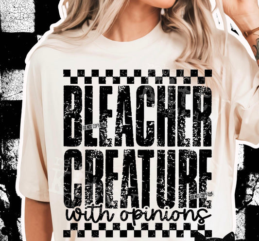 Bleacher Creature with Opinions Checkered
