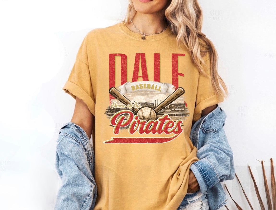 Dale Baseball Retro Tee CC Mustard
