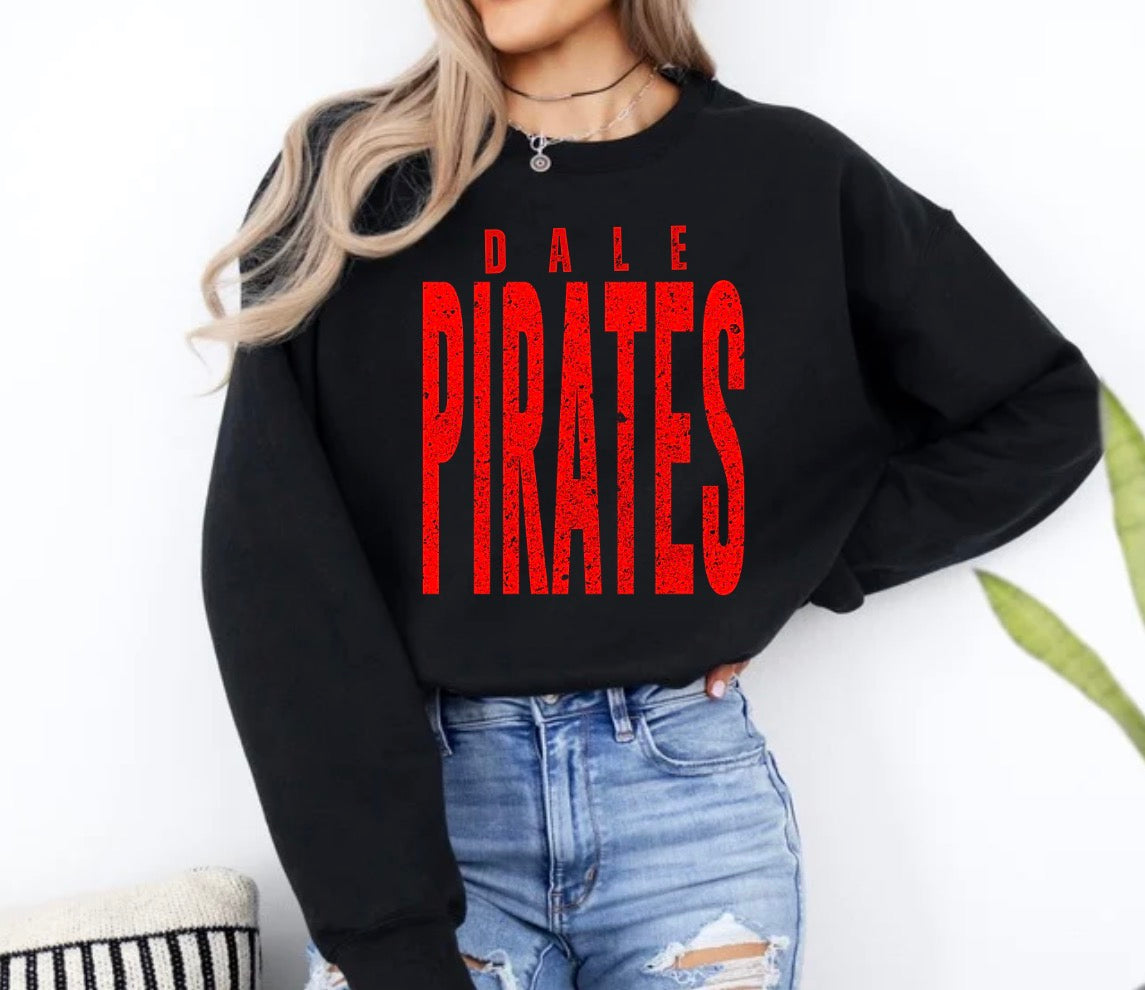 Oversized Pirates Sweatshirt (red)