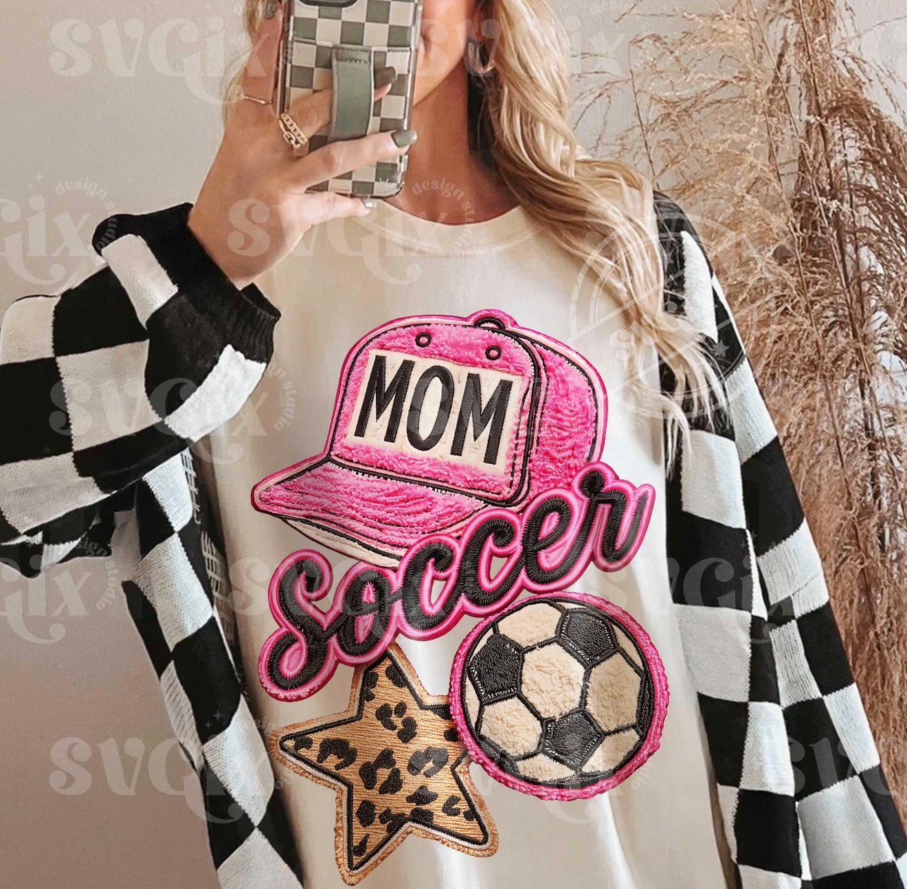 Pink Hat Soccer Mom Tee