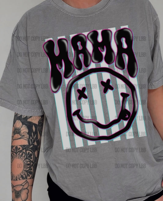 Black Mama Stripes Tee