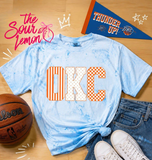 OKC Blue Color Blast Tee