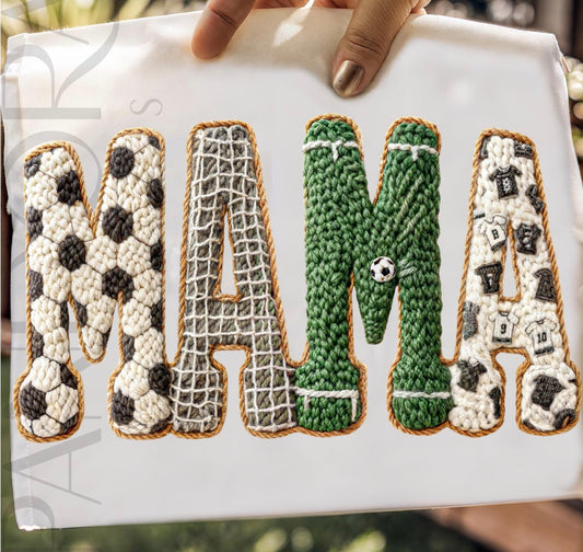 Mama Soccer Field Goal Tee