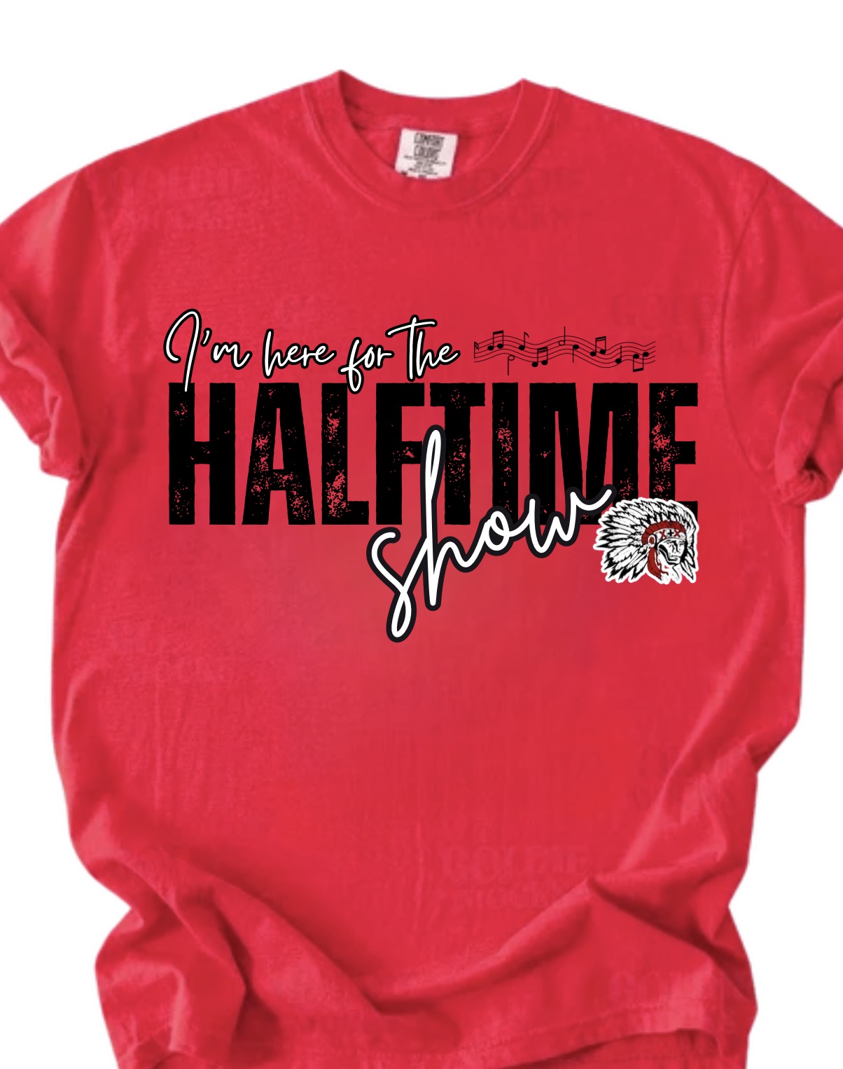 I’m Here for the Halftime Show Red Tee