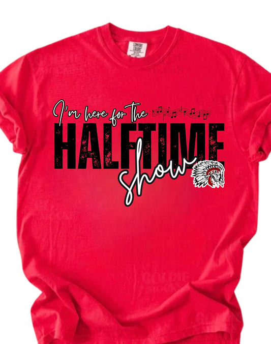 I’m Here for the Halftime Show Red Tee