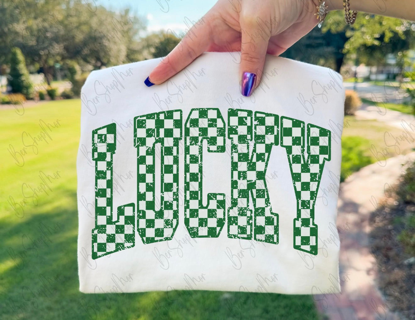 Checkered Lucky Tee