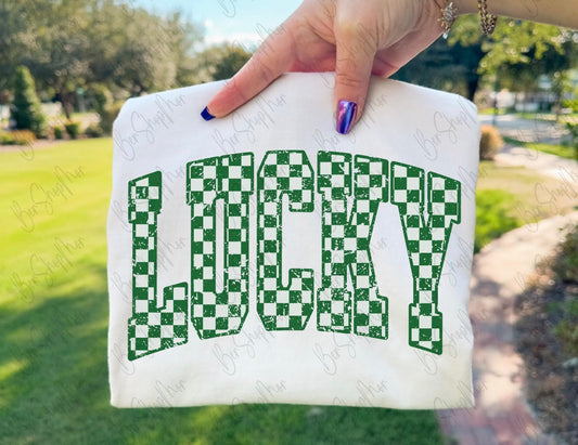 Checkered Lucky Tee