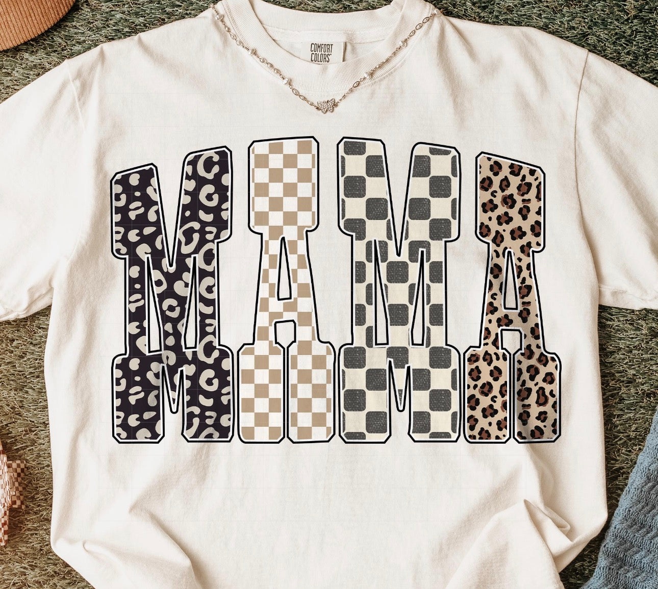 Neutral Checkered Mama